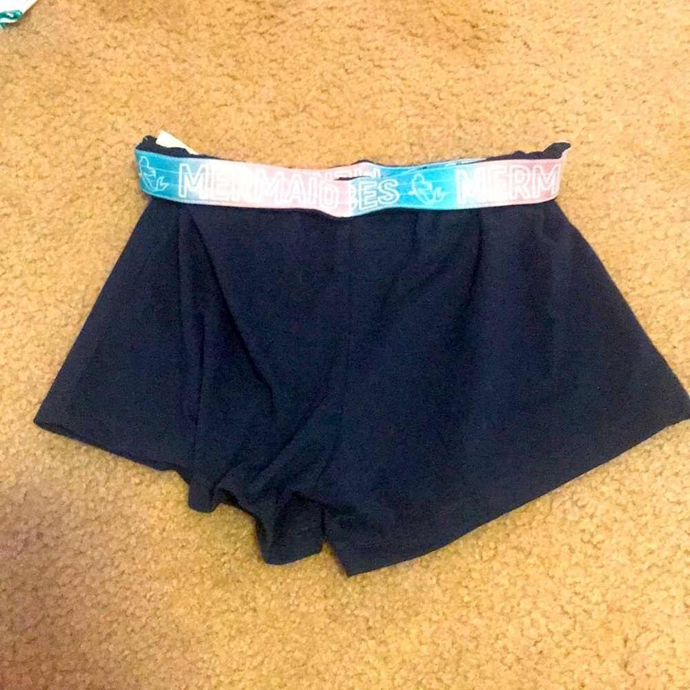 Navy shorts with mermaid band